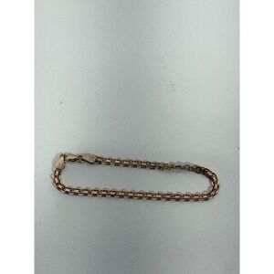 MILOR 925 Italy ROSE Gold Tone Bracelet 8" Length Gorgeous Chain Link